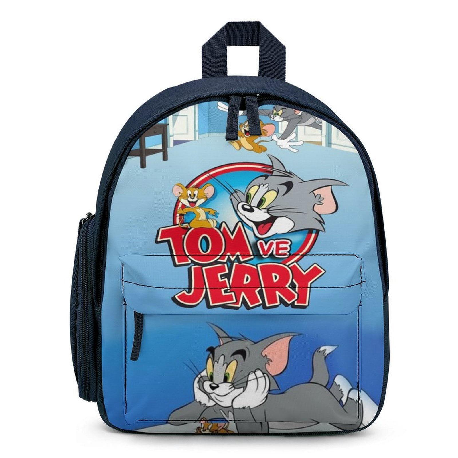 TOM & JERRY X Letter Print Red Backpack, Casual Quilted Stitched Backpack Amazon.com | LOGOVISION Tom and Jerry Tom and Jerry  main image 4