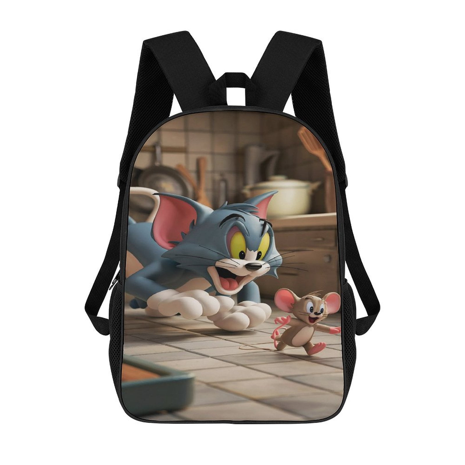Tom And Jerry Backpacks 17 Inch Bookbag Casual Daypack Backpacks for ...