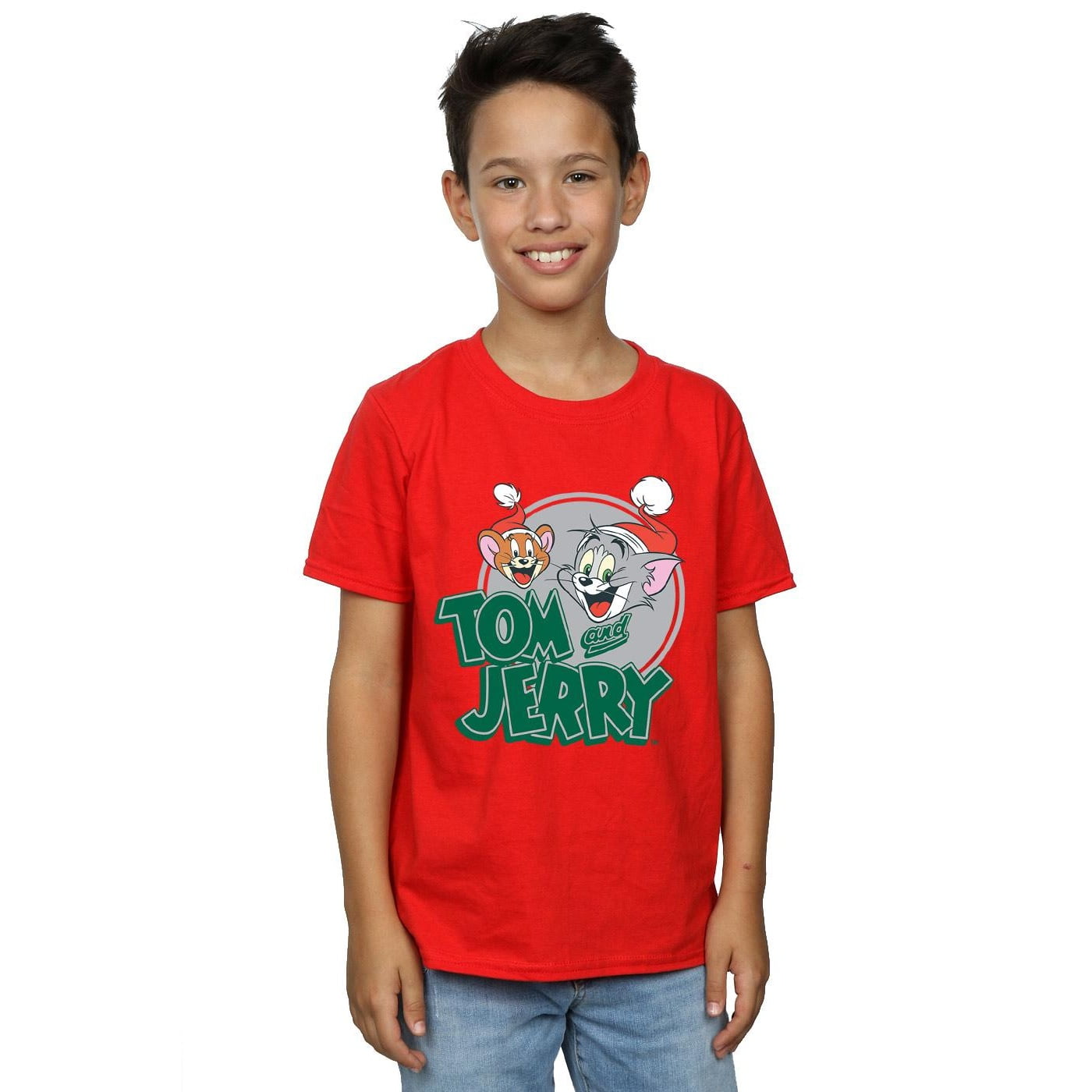Tom and Jerry 2-piece Toddler Boy Graphic Tee and Denim Pants Set