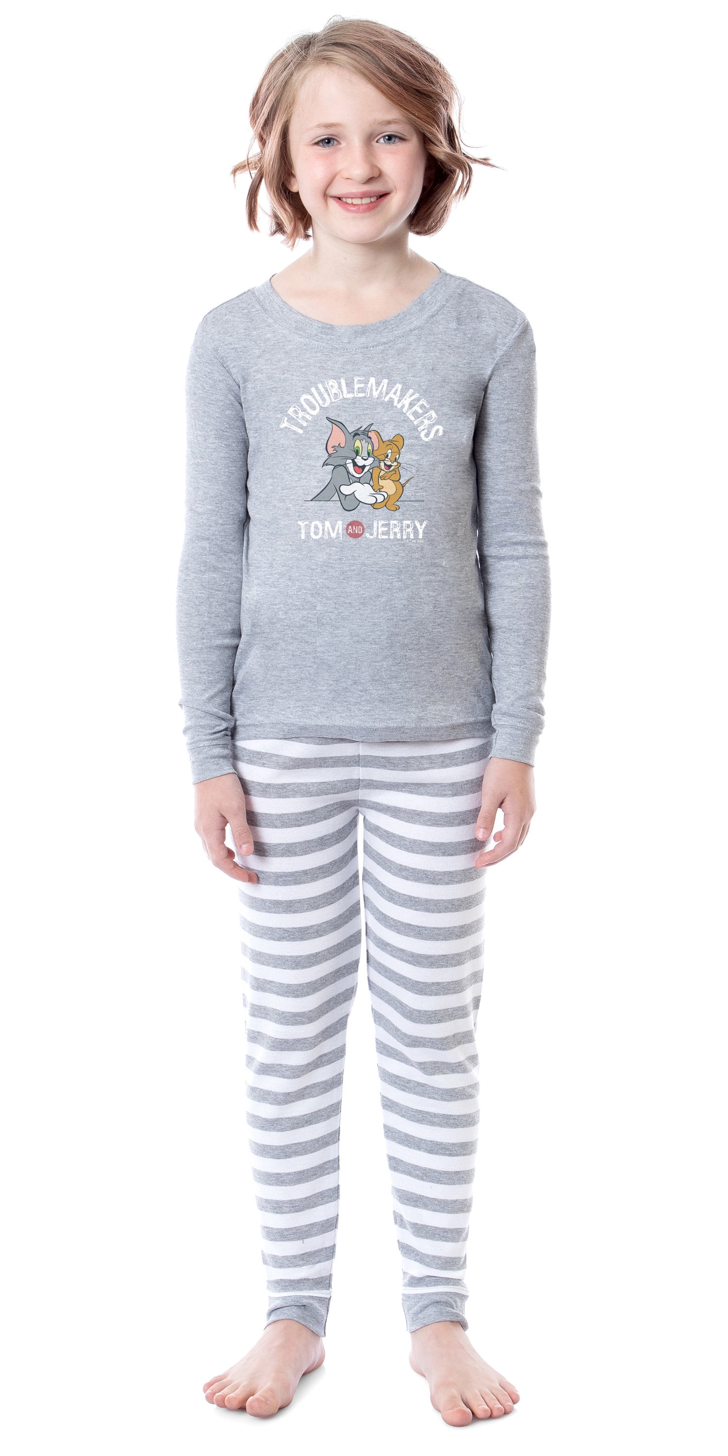 Tom And Jerry Boys' Girls' Unisex Child Troublemakers Sleep Pajama