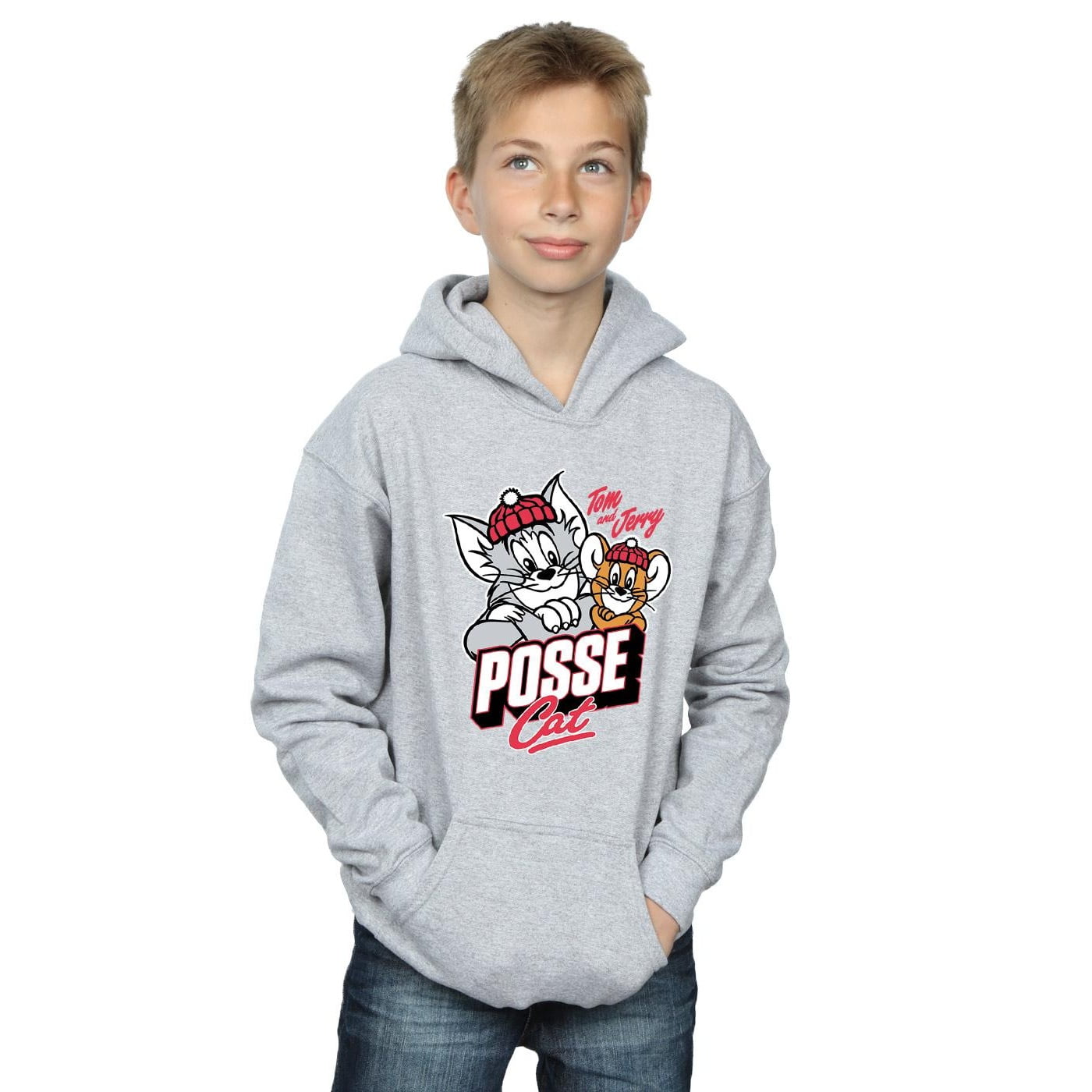 Tom And Jerry Boys Posse Cat Hoodie - Walmart.com