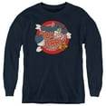 thumbnail image 1 of Tom And Jerry Cat & Mouse Kids Long Sleeve T Shirt (Small) for Youth Boys and Girls, Navy, 1 of 4