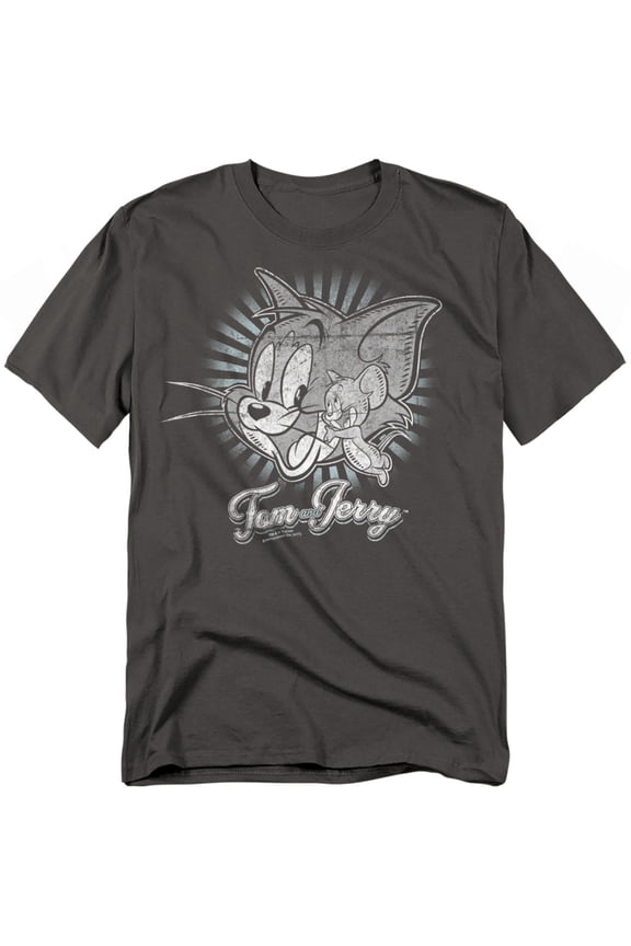 Tom And Jerry Classic Pals Mens Short Sleeve Shirt