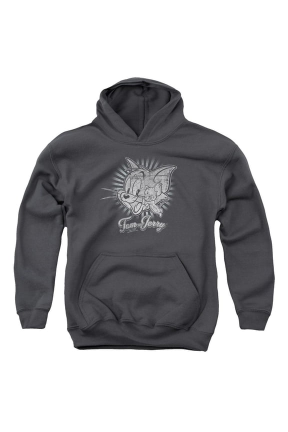 Tom And Jerry Classic Pals Youth Pull Over Hoodie / Hooded Sweatshirt