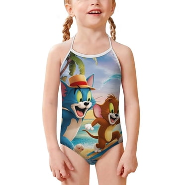 Girls One Piece Swimsuit With Cross Back Straps - Quick Dry Bathing Suits For Kids 5-14 Years, Beach & Pool Swimwear