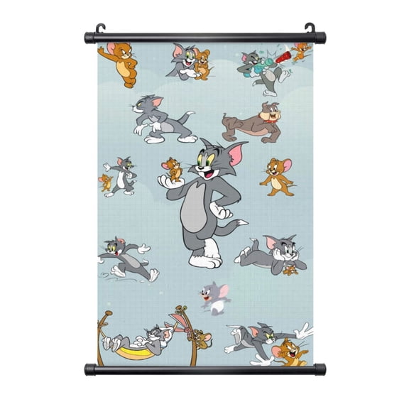 Hanging Poster Prints Canvas PVC Scroll Shaft Wall Art Painting Wall Banner Artwork Decor for Home Living Room Bedroom 16"X24"