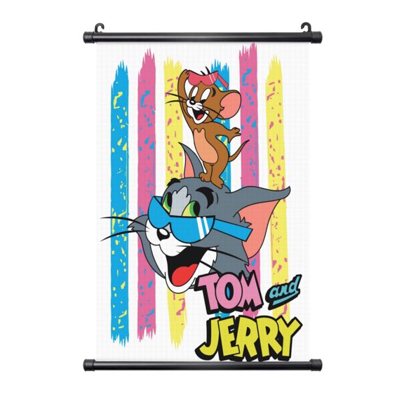 Hanging Poster Prints Canvas PVC Scroll Shaft Wall Art Painting Wall Banner Artwork Decor for Home Living Room Bedroom 16"X24"