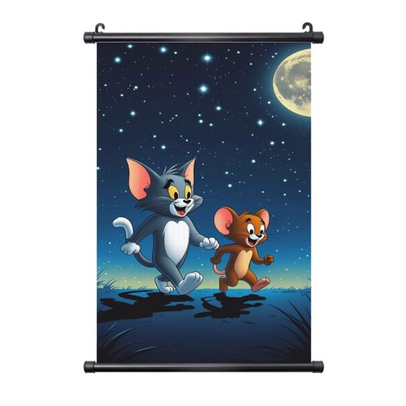 Hanging Poster Prints Canvas PVC Scroll Shaft Wall Art Painting Wall Banner Artwork Decor for Home Living Room Bedroom 20"X30"