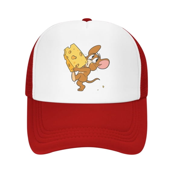 Tom And Jerry Hat, Truck Hat Adjustable Snapback, Baseball Cap With Mesh, Unisex Sports Cap
