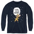 thumbnail image 1 of Tom And Jerry I Woke Up This Cute! Kids Long Sleeve T Shirt (Medium) for Youth Boys and Girls, Navy, 1 of 4