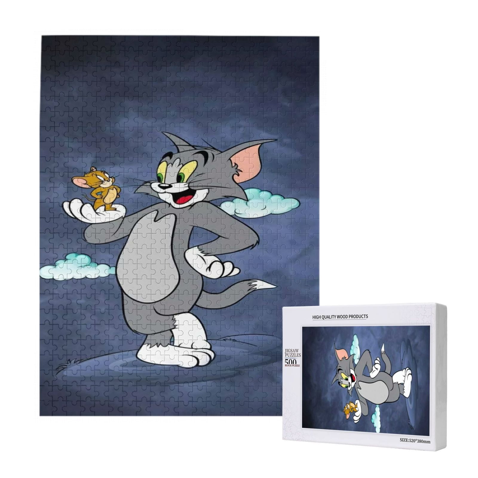 Tom And Jerry Jigsaw Puzzle 300 500 1000 Piece Colorful Puzzles Gifts ...