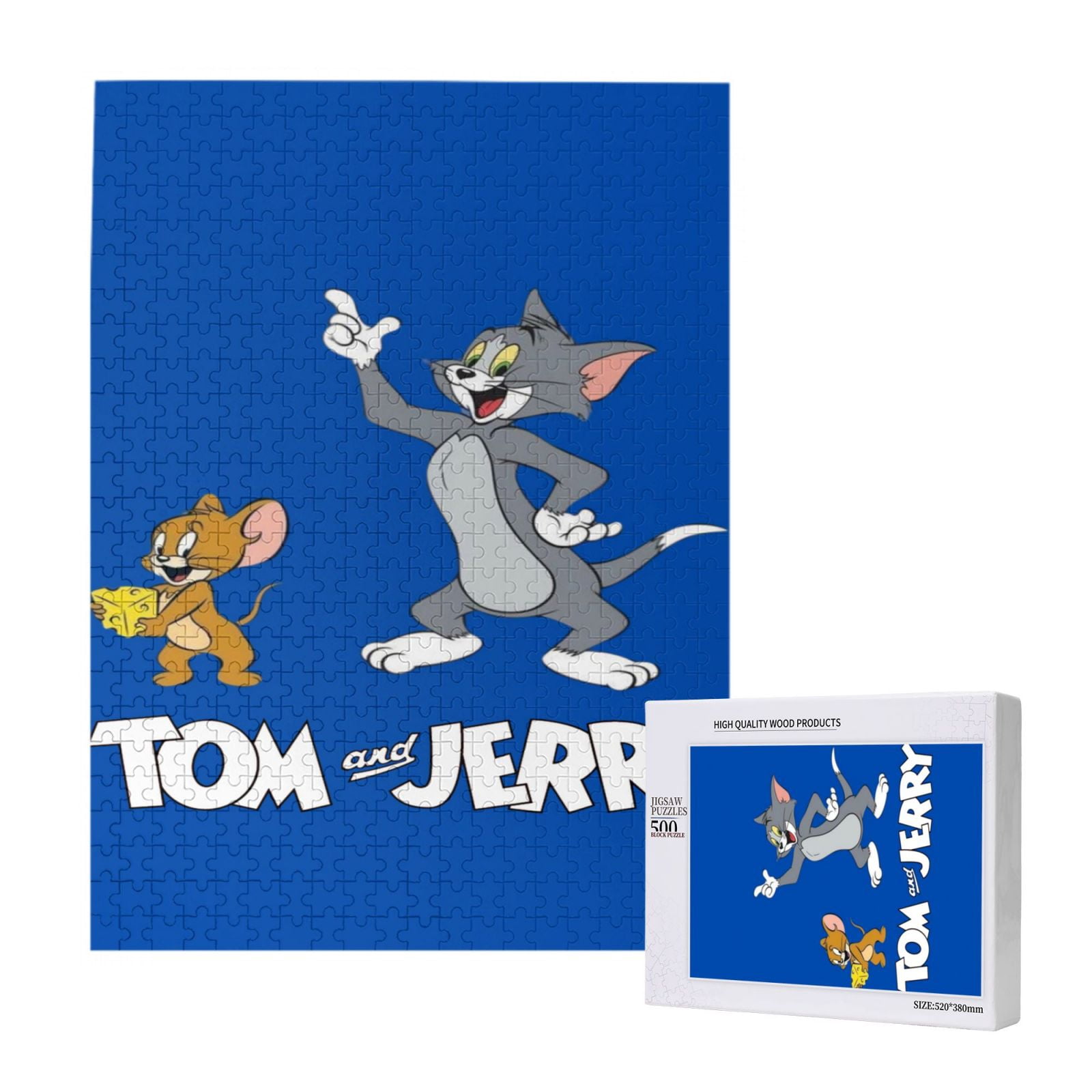 Tom And Jerry Jigsaw Puzzle 300 500 1000 Piece Colorful Puzzles Gifts ...