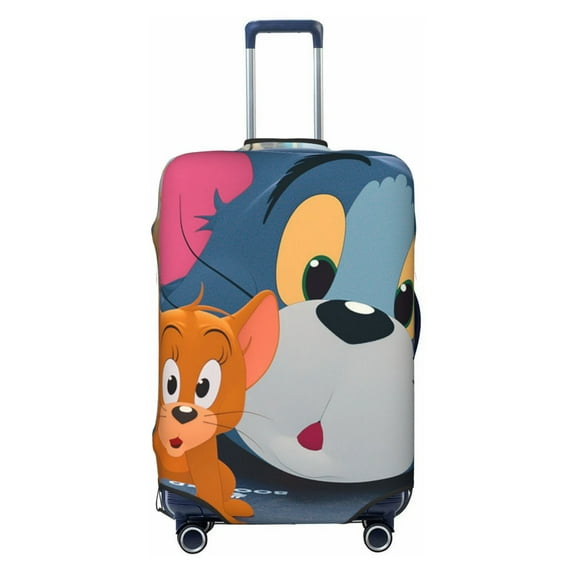 Tom And Jerry Luggage Cover Washable Suitcase Cover Protector Fits 18-32 Inch Suitcase Travel Accessories