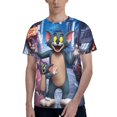 thumbnail image 1 of Tom And Jerry Men's T Shirt 3D Graphic Hip Hop Unisex Tees Tops Casual Stylish Crew Neck Short Sleeve, 1 of 8