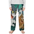 thumbnail image 1 of Tom And Jerry Pajama Pants Long Sleep Pants Soft Elastic Waist Pajama Bottoms Lounge Pants, 1 of 7