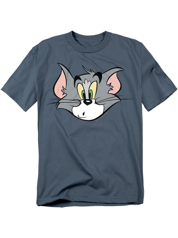 Tom And Jerry T-Shirt Tom Face Unisex Graphic Tee For Men & Women