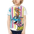 thumbnail image 1 of Teenage T-Shirt Kids 3D Print Graphic Shirts Summer Round Neck Short Sleeve Funny Cartoon Casual Top Tees for Youth Boys Girls, 1 of 8