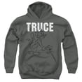 thumbnail image 1 of Tom And Jerry Truce Kids Pull-Over Hoodie (Medium) for Youth Boys and Girls, Charcoal, 1 of 5