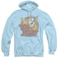 thumbnail image 1 of Tom And Jerry Water Damaged Adult Pullover Hoodie Sweatshirt Light Blue, 1 of 1
