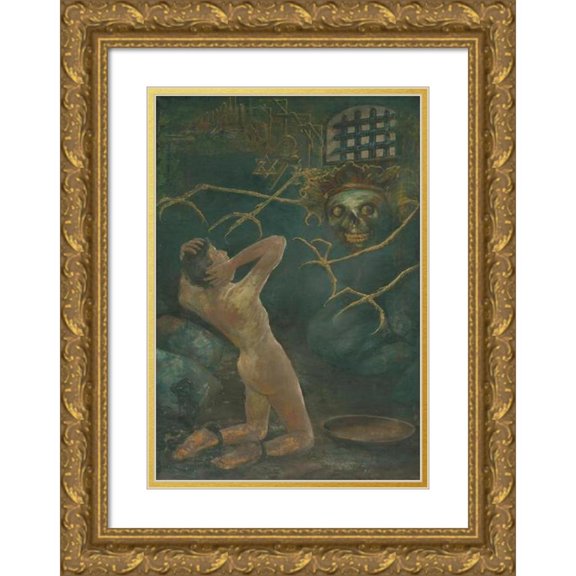 Tomáš Andraškovič 14x18 Gold Ornate Wood Frame and Double Matted Museum Art Print Titled - Totalitarianism (1920-1930)