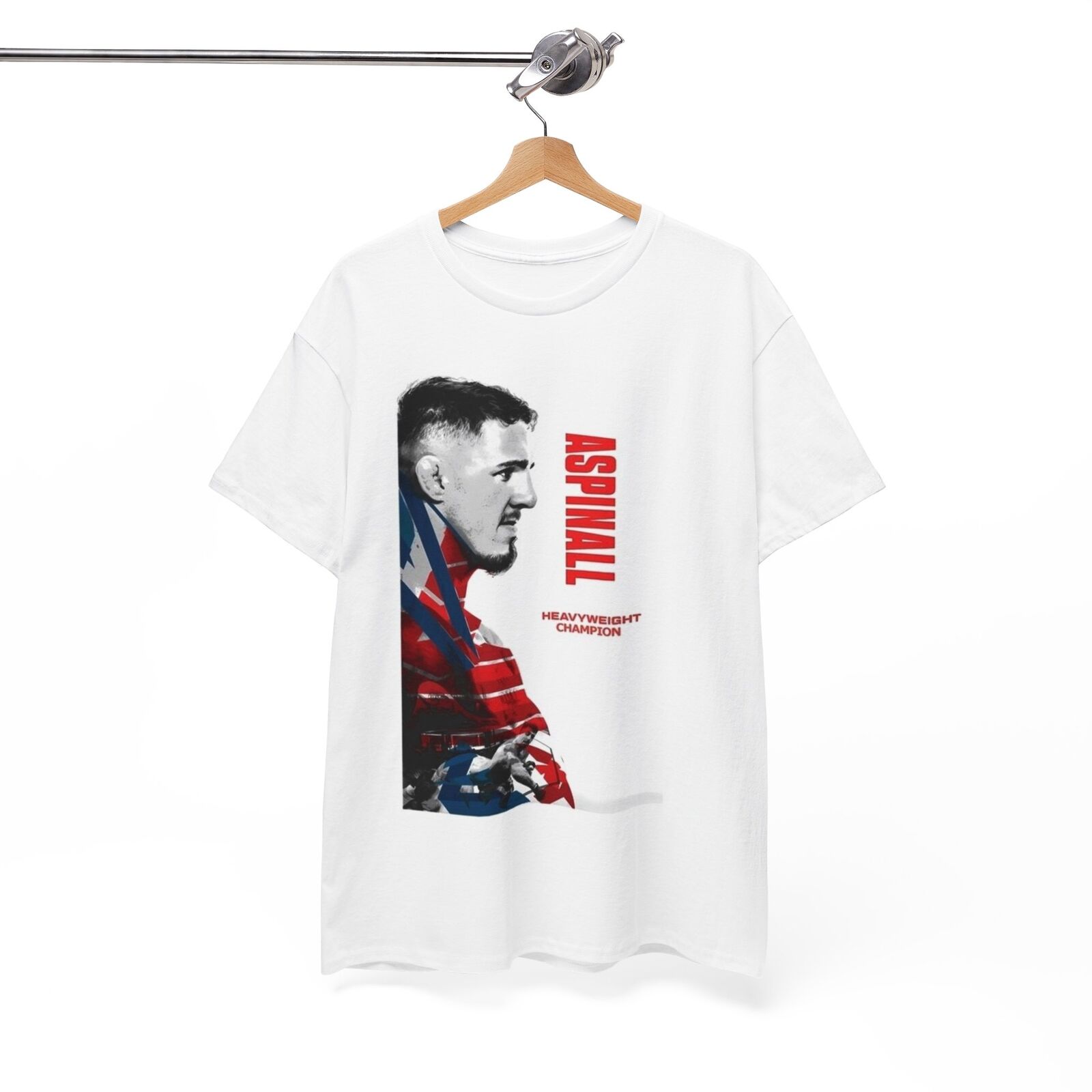 Tom Aspinall Tshirt UFC Merch MMA Poster Heavyweight Champion Unisex