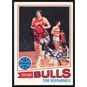 Tom Boerwinkle Autographed 1977-78 Topps Card #69 Chicago Bulls SKU #258901