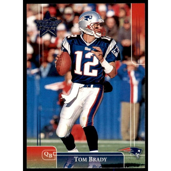 Tom Brady Card 2002 Leaf Rookies &amp