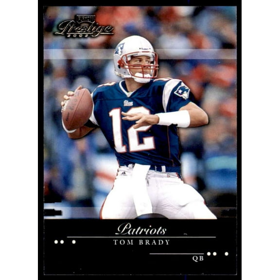 Tom Brady Card 2002 Playoff Prestige #85