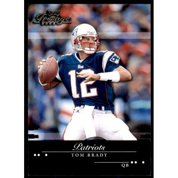 Tom Brady Card 2002 Playoff Prestige #85