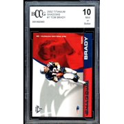 Tom Brady Card 2002 Titanium Shadows #7 BGS BCCG 10
