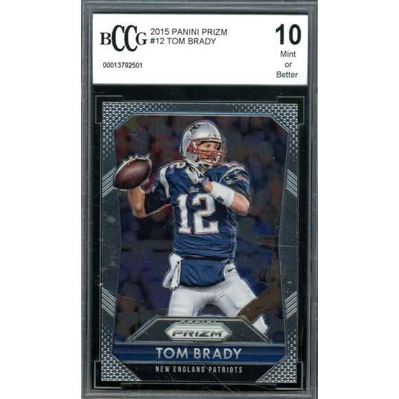 Tom Brady Card 2015 Panini Prizm #12 BGS BCCG 10