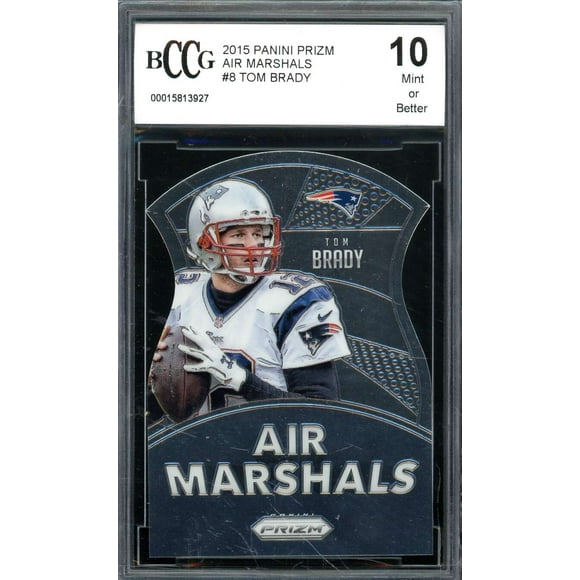 Tom Brady Card 2015 Panini Prizm Air Marshals #8 bgs bccg 10