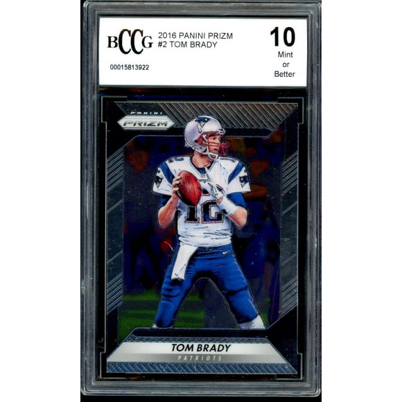 Tom Brady Card 2016 Panini Prizm #2 BGS BCCG 10
