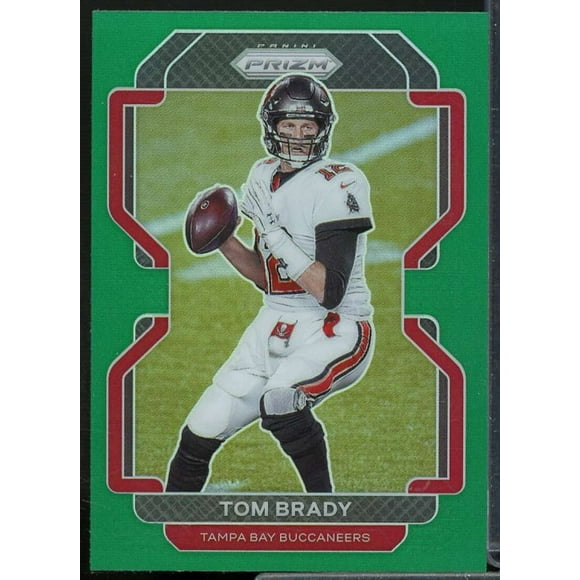 Tom Brady Card 2021 Panini Prizm Prizms Green #294