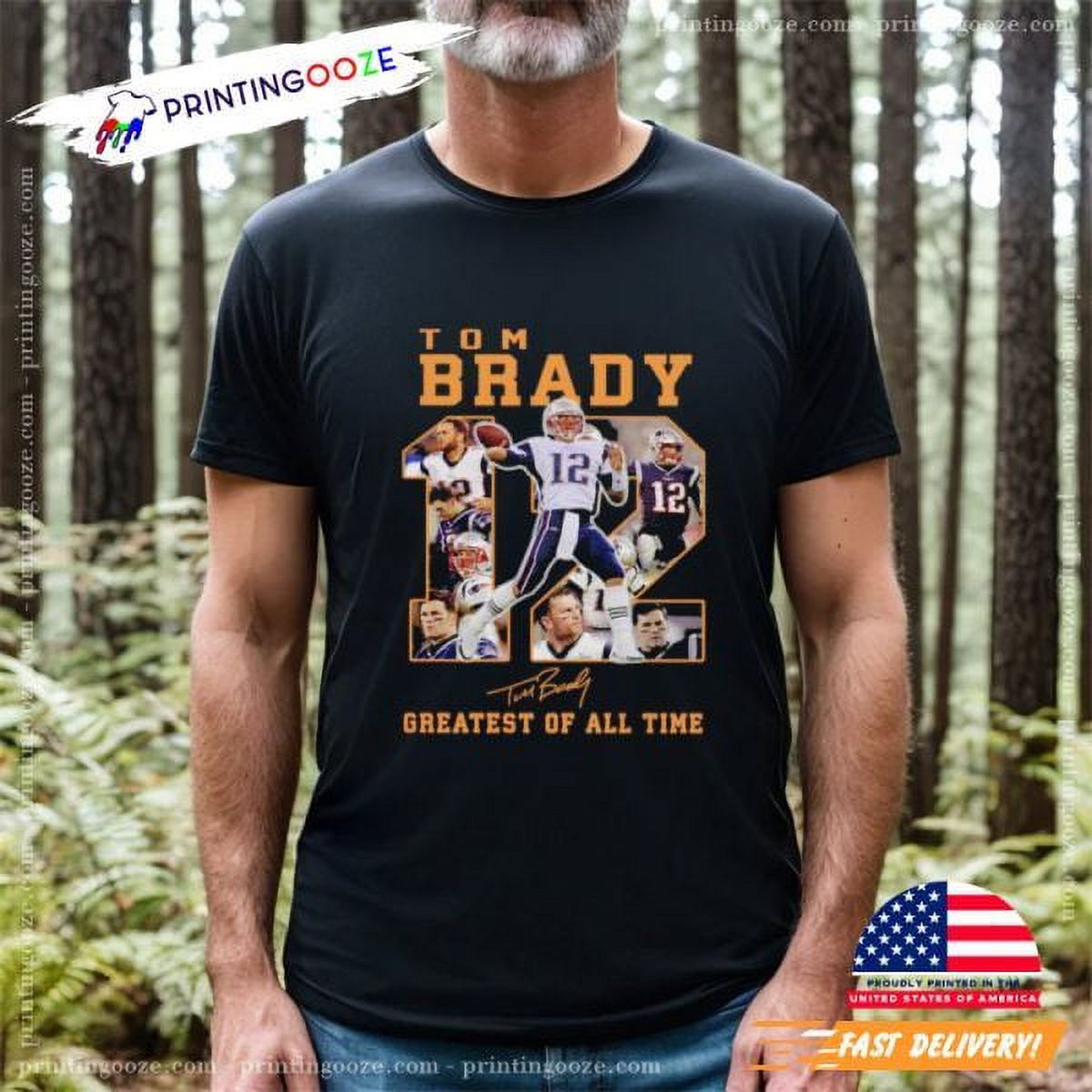 Tom Brady Football Greatest Of All Time Signatures Shirt