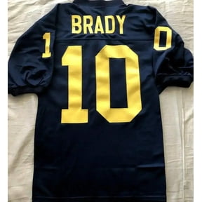 Tom Brady Michigan Wolverines blue regular cut jersey