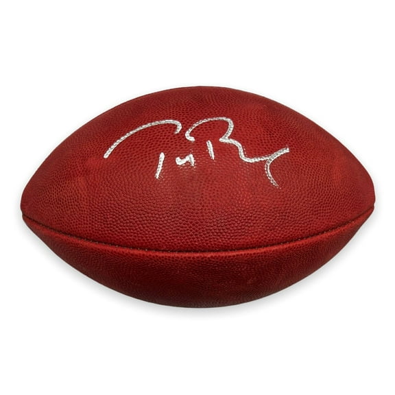 Tom Brady New England Patriots Autographed Official NFL Duke Football Fanatics