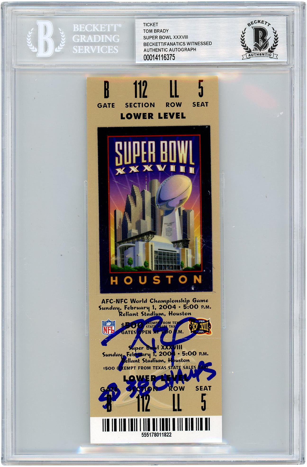 Authentic Super Bowl Tickets