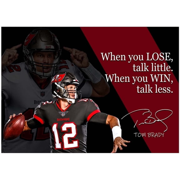 Tom Brady Poster Quote Decorations Quotes Posters Decor Football Sports Coaching Growth Mindset Educational Classroom Teacher Learning Mindsets Teaching Elementary Teachers