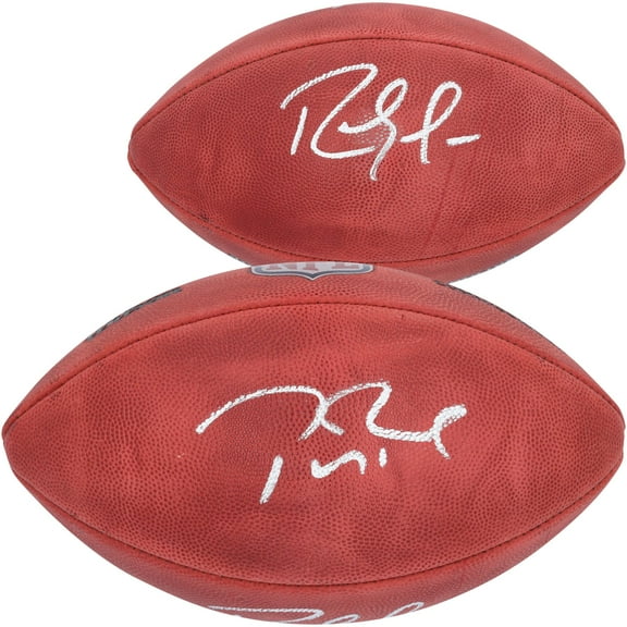 Tom Brady & Randy Moss New England Patriots Dual-Signed Duke Full Color Football - Fanatics Authentic Certified