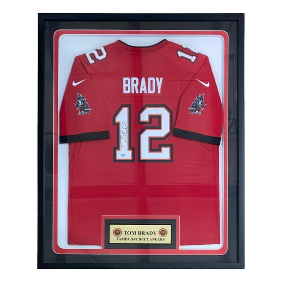 Tom Brady Signed Framed Tampa Bay Buccaneers Nike Game Replica Jersey Fanatics