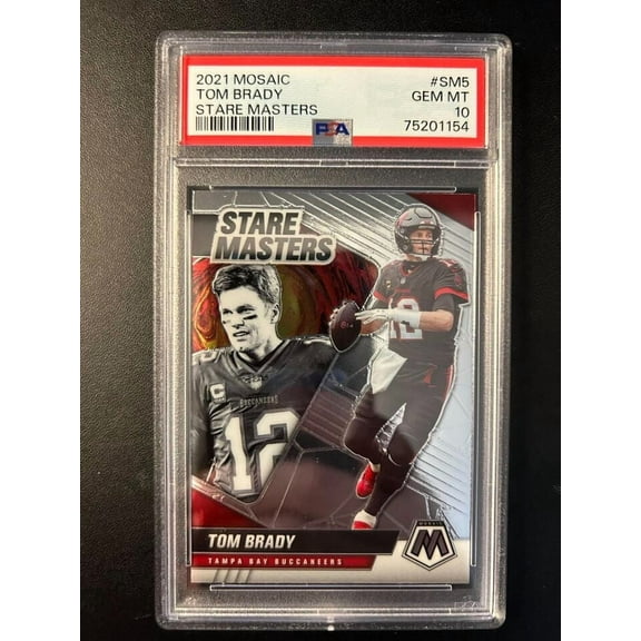 Tom Brady, Stare Masters #SM5 - 2021 Panini Mosaic - PSA 10 GEM MT