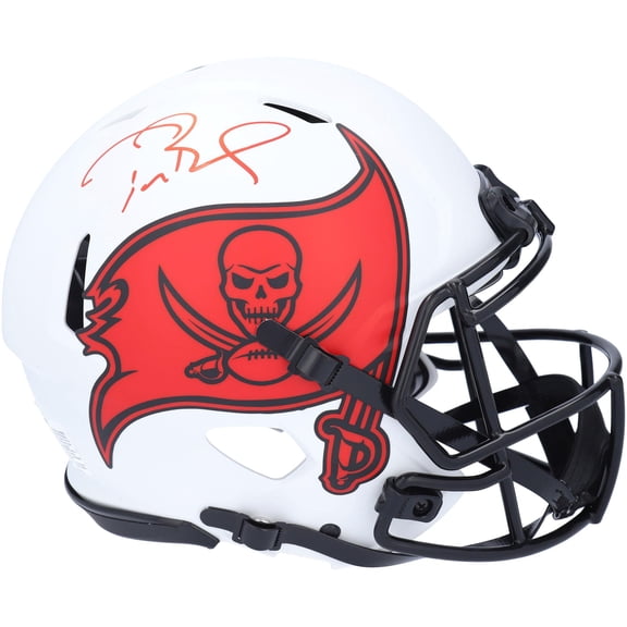 Tom Brady Tampa Bay Buccaneers Autographed Riddell Lunar Eclipse Alternate Speed Authentic Helmet - Fanatics Authentic Certified