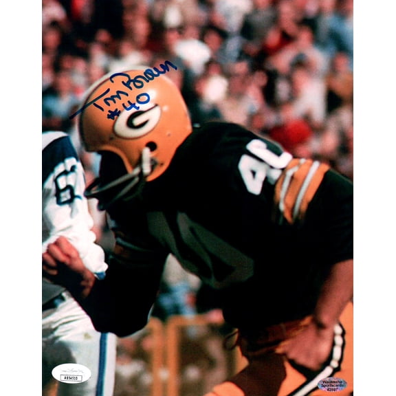 Tom Brown Signed Autographed 8X10 Photo Packers JSA AB54510