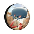Tom Cat Jerry Spare Tire Cover Wheel Tire Cover Fit Trailer, RV, SUV