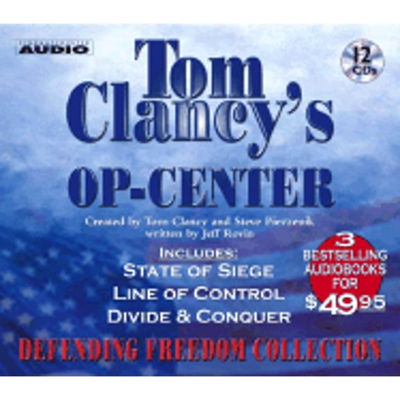 Pre-Owned Tom Clancy's Op-Center: Defending Freedon Collection (Audiobook) by Tom Clancy, Jeff Rovin, Steve R Pieczenik