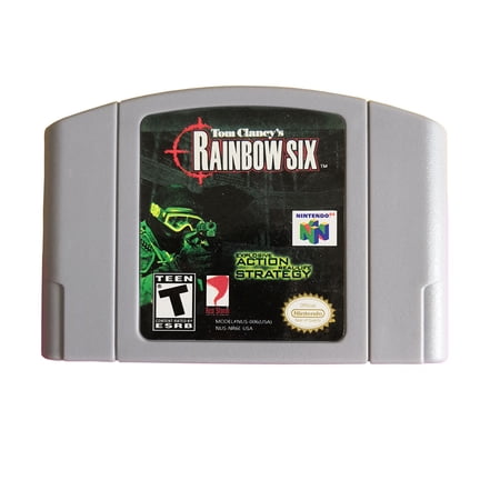 Tom Clancy's Rainbow Six Games Cartridge Card for N 64 Us Version