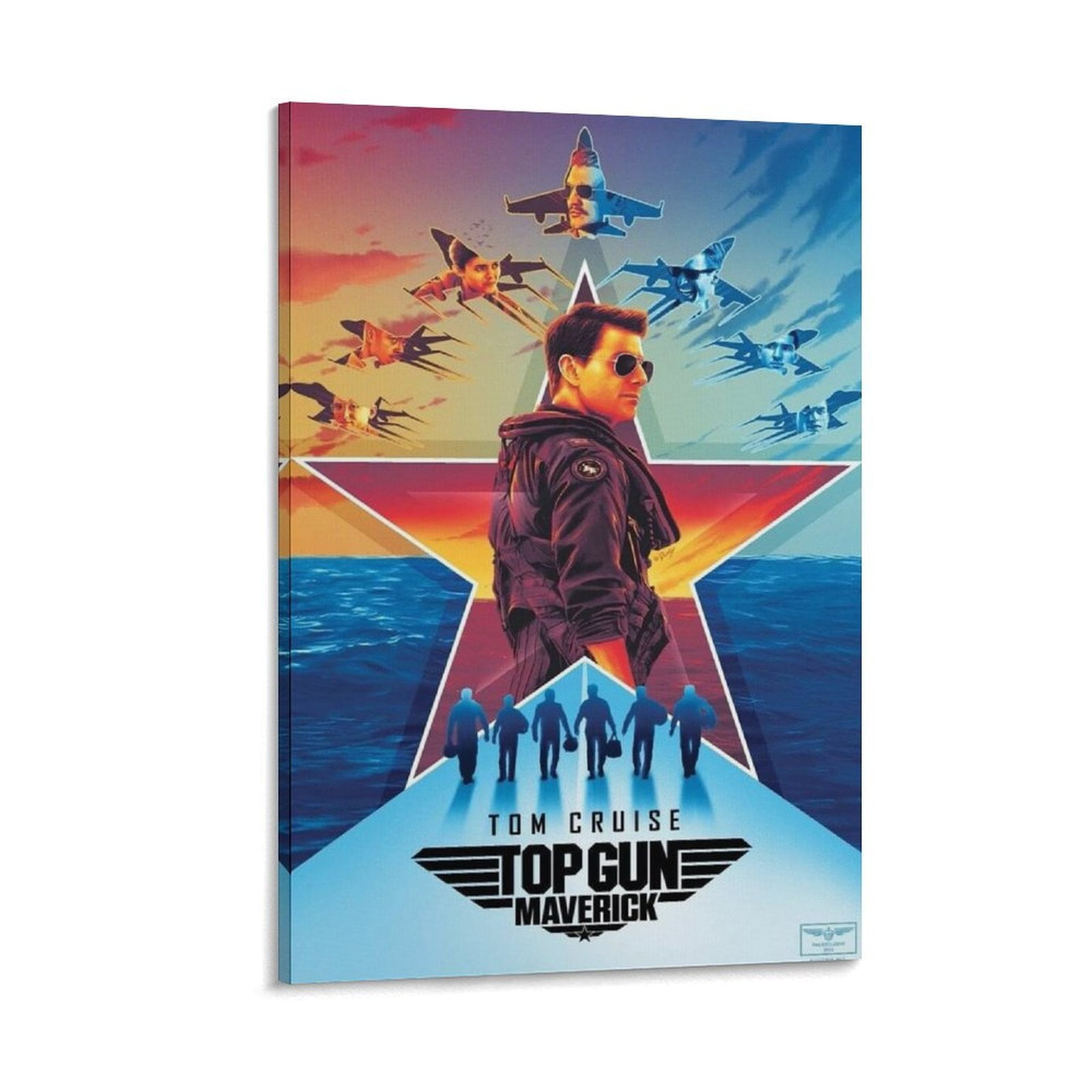 Tom Cruise Top Gun Movie Poster (6) Posters Wall Art Painting Canvas ...
