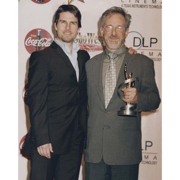 Tom Cruise arm around Steven Spielberg 2002 ShoWest Gala 11x17 poster