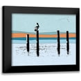 thumbnail image 1 of Tom, Ella 14x12 Black Modern Framed Museum Art Print Titled - Pelican Post II, 1 of 5